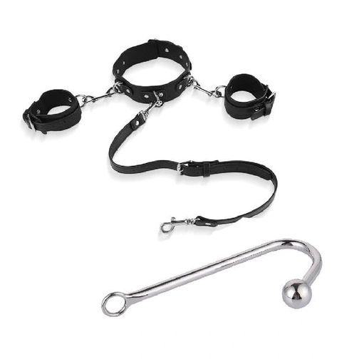 Beaded Collar with Hook 5334 Elegant Anal Cuffs and 0810